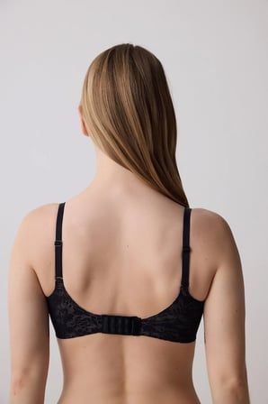 Tattoo Effect Lace Invisible Bonding Siyah Sütyen