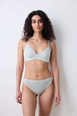 Triangle Lace Mint Yeşili Sütyen