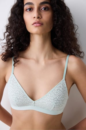 Triangle Lace Mint Yeşili Sütyen