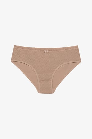 Soft Pointel Basic 3'lü Pamuklu Çok Renkli Hipster Külot
