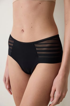 Limpo Basic Siyah Hipster Külot