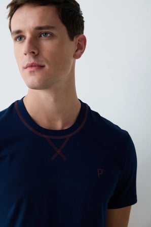 Erkek Navy Star Pijama Takımı