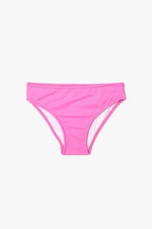 Pembe Kız Çocuk Fiyonklu Bandeau Bikini Takımı