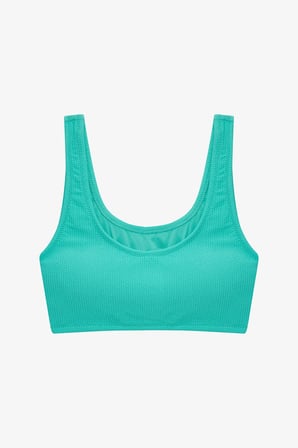 Turkuaz Genç Kız Holly Halter Yaka Bikini Takımı