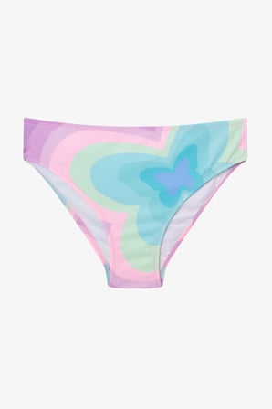 Kız Çocuk Rainbow Butterfly Halter Yaka Bikini Takımı