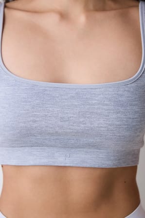 Reversible Seamless Çok Renkli Crop Üst