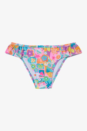 Kız Çocuk Holiday Mode Fırfırlı Bandeau Bikini Takımı
