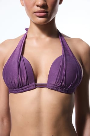 Mor Flora Cup Push Up Bikini Üstü