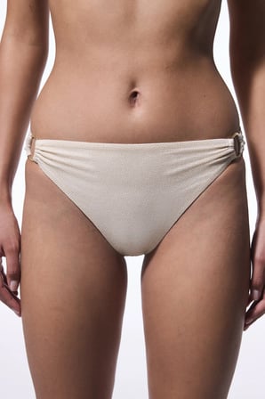 Ekru Jessi Side Tokalı Bikini Altı