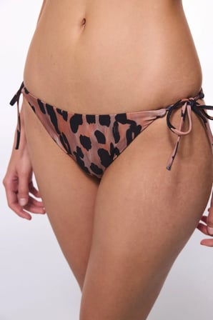 Clove Minimal Kesim Leopar Desenli Bikini Atı