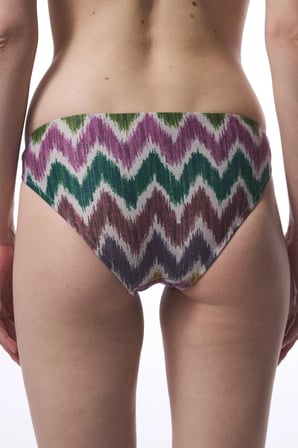 Celine Side Zigzag Tokalı Slip Bikini Altı