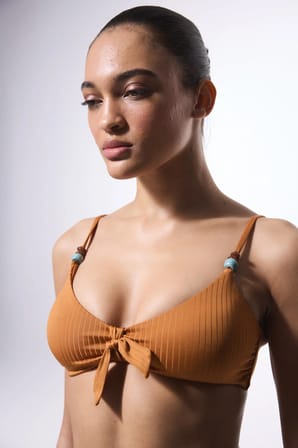 Karamel Lori Üçgen Bikini Üstü