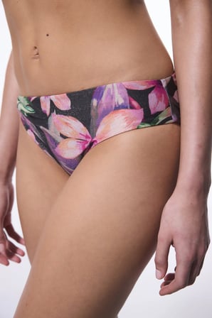 Briella Side Çiçekli Tokalı Slip Bikini Altı