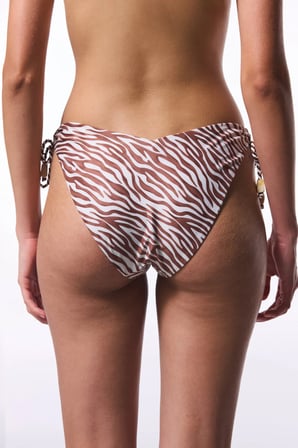 Gale Zebra Desenli V Kesimli Bikini Altı