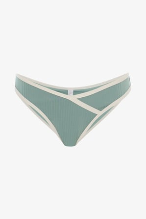 Açık Yeşil Ivy V Kesim Slip Bikini Altı