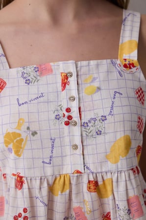Bon Vivant Çok Renkli Atlet Pijama Üstü