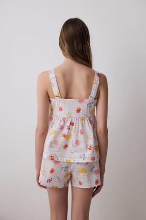 Bon Vivant Çok Renkli Atlet Pijama Üstü