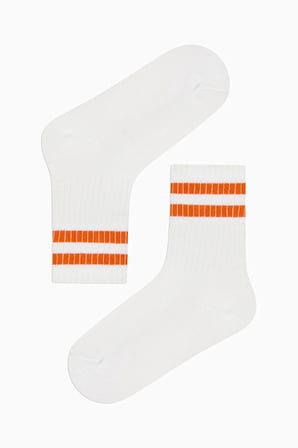Erkek Çocuk Double Stripe 4lü Soket Çorap