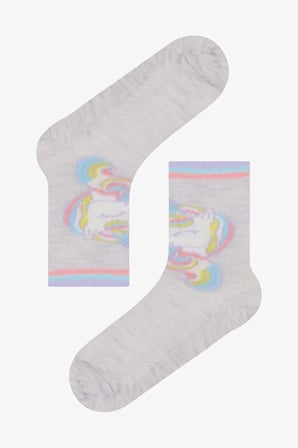 Kız Çocuk Color Unicorn 4lü Soket Çorap