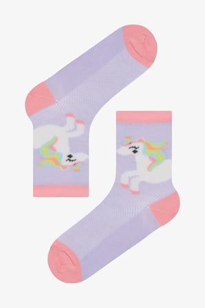 Kız Çocuk Color Unicorn 4lü Soket Çorap