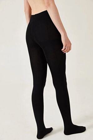 Kadın Siyah Termal Içi Polarlı Külotlu Çorap