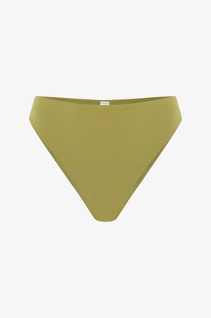 Yeşil High Leg Slip Bikini Altı