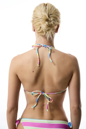 Donna Çizgili Üçgen Bikini Üstü
