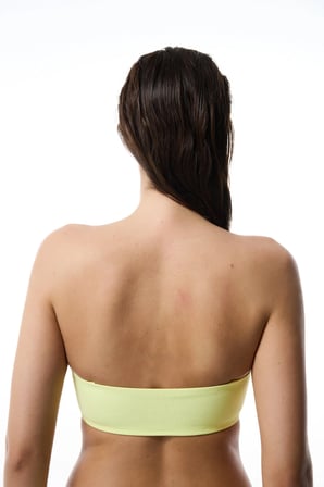 Sarı Nora Straplez Bikini Üstü