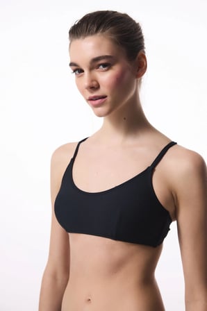 Siyah Mary Bra Bikini Üstü