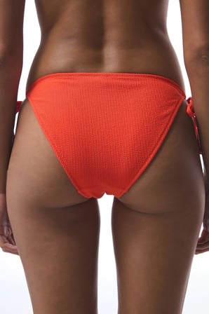 Turuncu Sona Bağlamalı Bikini Altı