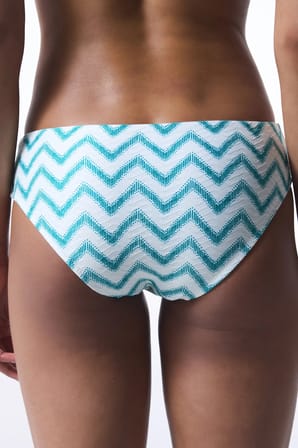 Biana Green Zigzag Desenli Hipster Bikini Altı