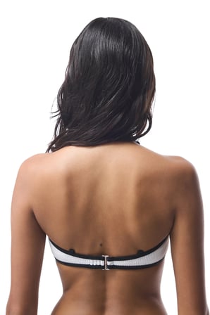 Beyaz Nicole Straplez Bikini Üstü