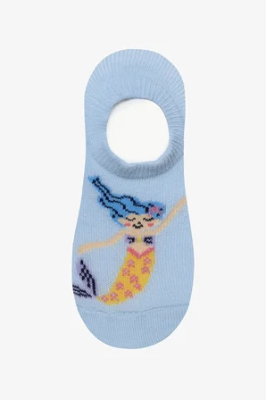 Kız Çocuk Mermaid Love 2li Çok Renkli Babet Çorap