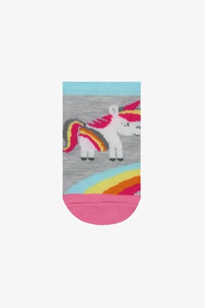 Kız Çocuk Unicorn Love 3lü Patik Çorap