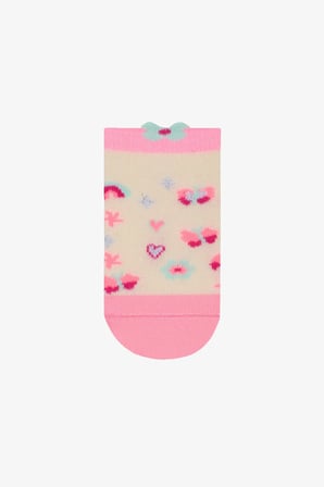 Kız Çocuk Unicorn Heart 4lü Çok Renkli Patik Çorap