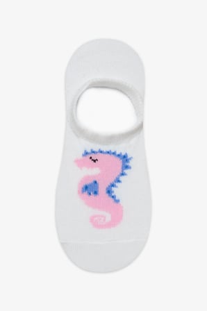 Kız Çocuk Seahorse Dot 2li Çok Renkli Babet Çorap