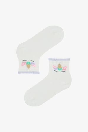 Kız Çocuk Love Unicorn 3lü Soket Çorap