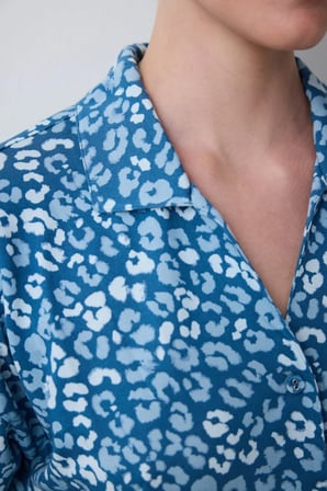 Penti Aging Collagen Leopar Gömlekli Pantolon Pijama Takımı