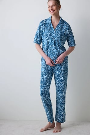 Penti Aging Collagen Leopar Gömlekli Pantolon Pijama Takımı