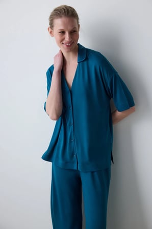 Penti Aging Collagen Gömlekli Kapri Pijama Takımı