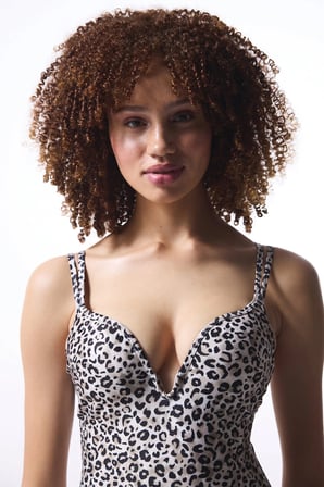 Leopar Desenli Push Up Mayo