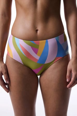 Renkli Beja Bikini Altı
