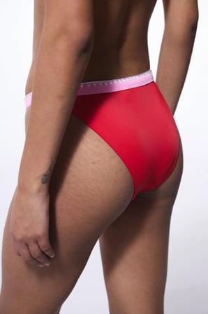 Kırmızı Marbella Super Düşük Bel Bikini Altı