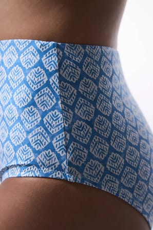 Spring Blue Yüksek Bel Bikini Altı