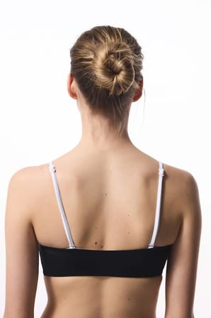Siyah Beyaz Gina Straplez Bikini Üstü