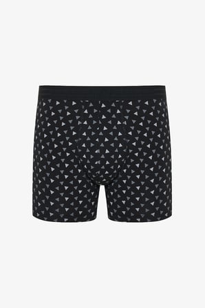Erkek Black Point Pamuklu 3lü Çok Renkli Boxer Külot
