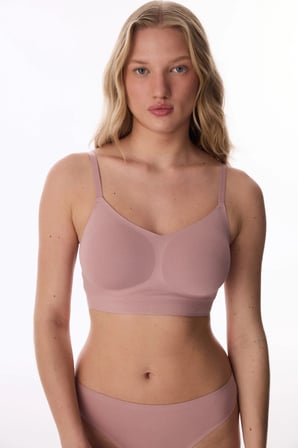 İz Bırakmaz Kirli Pembe 24 Saat Pamuklu Dikişsiz Balensiz Bralet