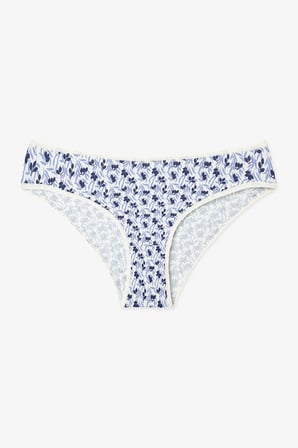 Blue Autumn Yaprak Desenli Düşük Bel 3'lü Slip Külot