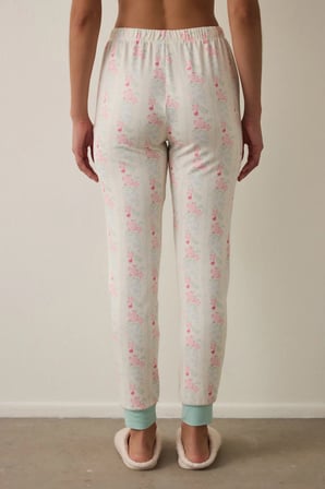Gardenya Cute Flowers Çiçekli Termal Etkili Pijama Altı