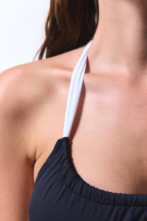 Siyah Adeline Bandeau Bikini Üstü